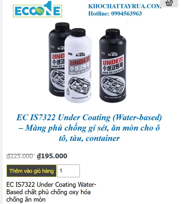 Lớp phủ chống ăn mòn gốc nước EC IS 7322